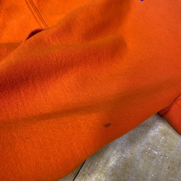 Gildan Heavy Sweater Men XL Orange Hoodie Sweatshirt TDL Trust Dedicate Love - Picture 7 of 13